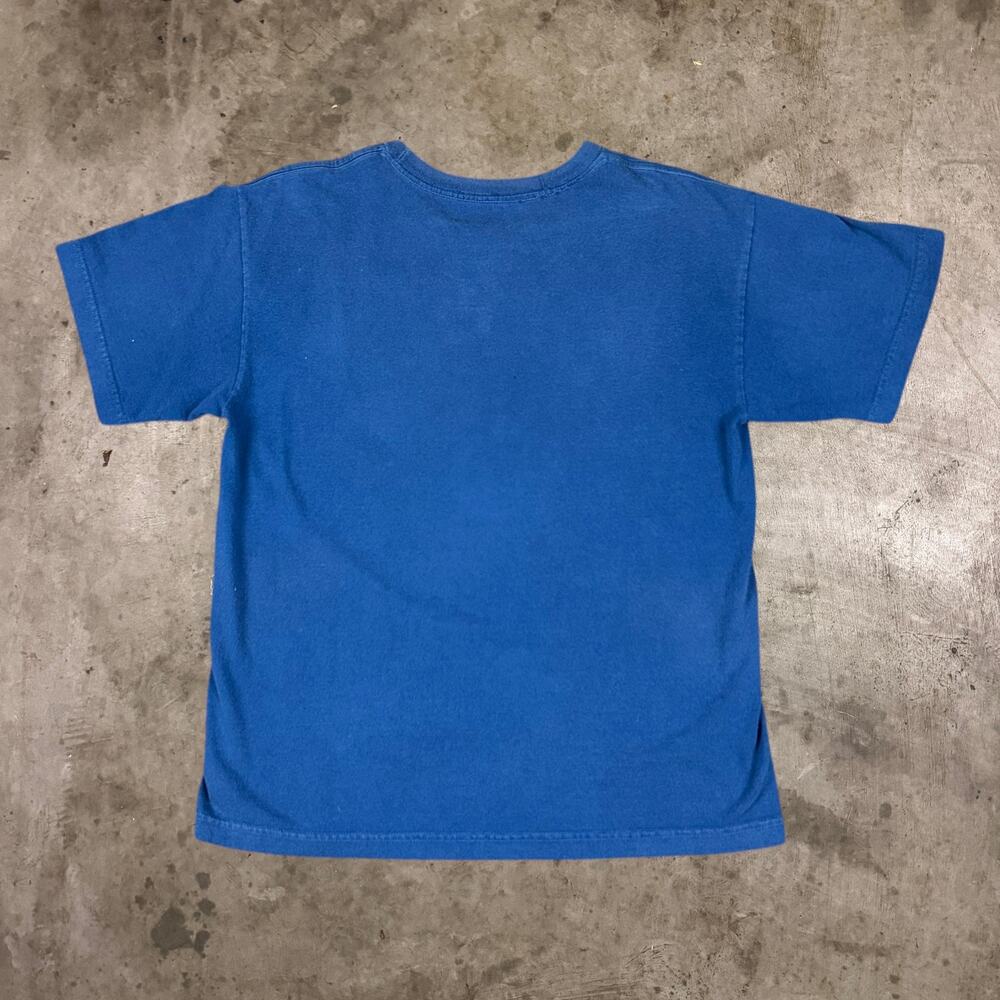 Vans Off The Wall Rainbow Graphic Tee Short Sleeve T-Shirt Blue Womens Size L - Picture 4 of 5